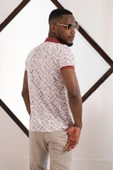 Polo Yaka Dynamıc Fit Baskı Desenli Çıt Çıt Detaylı Kısa Kol Erkek Yazlık T-shirt - 4