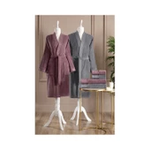 Özdilek Ditsy Mürdüm Antrasit Aile Seti 5299 - 1