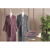 Özdilek Ditsy Mürdüm Antrasit Aile Seti 5299 - 2