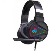 Coofbe RGB Işıklı 3 Katmanlı Hoparlör Gürültü Engelleyici 3.5MM Profesyonel Oyuncu Kafaüstü Kulaklık - 1