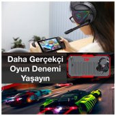 Coofbe RGB Işıklı 3 Katmanlı Hoparlör Gürültü Engelleyici 3.5MM Profesyonel Oyuncu Kafaüstü Kulaklık - 7