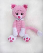 Uslu Kedi Amigurumi Organik Oyuncak - 1