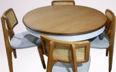 Masa 90182 Sandaly Tk 90182 Ihlamur Baba Ayak MDF Tabla 120 Beyaz Ceviz El yapım - 5