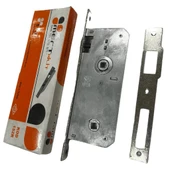 Mert 40 mm rulmanlı saten WC kapı kilidi saten ayna - 1