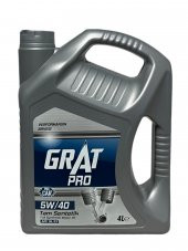 Grat Pro 5W-40 Tam Sentetik Motor Yağı 4 Litre thumbnail 1