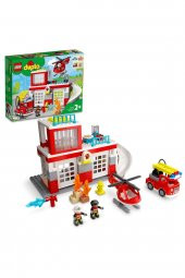 ® DUPLO® Kurtarma İtfaiye Merkezi ve Helikopter 10970 -Küçük Çocuklar İçin Yapım Seti(117 Parça) - 1