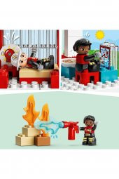® DUPLO® Kurtarma İtfaiye Merkezi ve Helikopter 10970 -Küçük Çocuklar İçin Yapım Seti(117 Parça) - 4