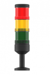 Mesan MS 82331.1.3 24V AC/DC 3 Kat Modüler Işıklı Kolon Multi Led Buzzer Tüp Montajc - 1
