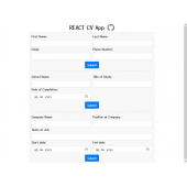 REACT CV App - 1