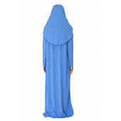 GÖK MAVİSİ FERMUARLI NAMAZ ELBİSESİ - 1