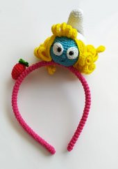 Şirine Modeli Amigurumi Taç - 1