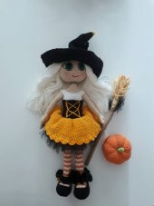 Tatlı Cadı Amigurumi Organik Oyuncak - 1