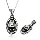 Lucky Life 925 Ayar Gumuss  Kuru Kafa Erkek Kolye - 1