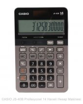Casio JS-40B Profesyonel 14 Hane Masa Üstü Hesap Makinesi - 1