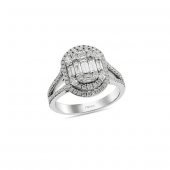 1,15 KARAT PIRLANTA BAGET YÜZÜK - 1