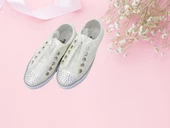 önü taşlı converse ayakkabı - 7