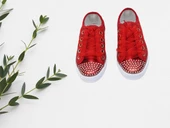 önü taşlı converse ayakkabı - 1