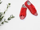 önü taşlı converse ayakkabı - 4