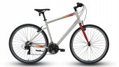 Carraro Sportive 321 V 28'Jant 21 Vites Trekking Şehir Bisikleti Gri Kırmızı Turuncu - 2