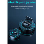 TT Damix M10 Bluetooth Kablosuz Led Gösterge Panelli Kulak İçi Oyuncu Kulaklığı - 4