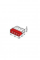 Wago Buat Klemensi 4x2,5MM (100 ad) WAG2273204 - 2