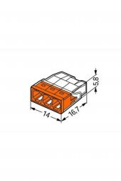 Wago Buat Klemensi 3x2,5 MM (100 ad) WAG2273203 - 2