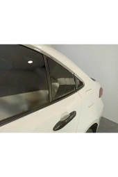 Toyota Corolla Uyumlu Kelebek Cam Kaplama Vizörü Parlak Siyah 2019+ - 3