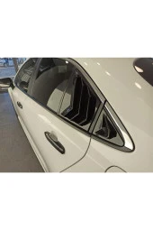 Toyota Corolla Uyumlu Kelebek Cam Kaplama Vizörü Parlak Siyah 2019+ - 4