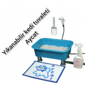 Aycat Kedi Tuvaleti Medium Paket ( MAVİ ) - 1