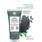 Karma, Yağlı Ve Akneye Eğilimli Ciltler Için Pure Menthe Kömür Maske-75 ml - 2