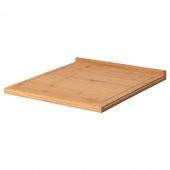 Kenarlı Kesme Tahtası, Bambu MeridyenDukkan 45x38 cm Kullanışlı Doğrama Tahtası - 1