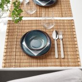 4 Lü Kase Seti Mavi Renk 14 cm MeridyenDukkan Stoneware, Renkli Sır thumbnail 4