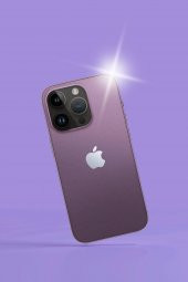 Lila iPhone 14 Pro Kaplama Arka Ve Yan Full Kaplayan Koruyucu Body Hydrogel Kaplama - 1