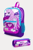 Coral High Kids Mor Pembe Unicorn Desenli 2'li Okul Çanta Seti - Kız Çocuk thumbnail 1