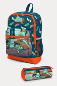 Coral High Civit Neon Turuncu Kaykay Desenli 2'li Okul Çanta Seti - Erkek Çocuk thumbnail 1