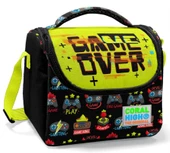 Coral High Okul Çantası ve Termal Beslenme Çanta Seti - Kız Çocuk Game Over USB ve AUX Çıkışlı thumbnail 4