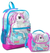 Coral High Mavi Unicorn Kız Çocuk İlköğretim Okul Sırt Çantası ve Beslenme Çanta Seti thumbnail 1