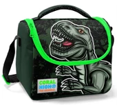 Coral High Erkek Çocuk İlkokul Okul Sırt Çantası ve Beslenme Seti - Siyah Yeşil Dinazor thumbnail 4