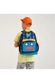 Coral High Kids Lacivert Çivit Robot Desenli 2'li Okul Çanta Seti - Erkek Çocuk thumbnail 2