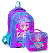 Coral High Kız Çocuk Okul Sırt Ve Beslenme Çantası Seti Lavanta K-Pop - 1