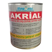 Akrial Su Bazlı İç ve Dış Cephe Şeffaf Vernik 2 Kg - 1