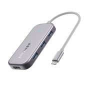 BlitzWolf® BW-TH5 3ü 1 Arada USB 3.0 TF Kart Okuyucu ile 7 in 1 USB-C Veri Merkezi USB-C PD Şarj MacBooklar için 4K Ekran USB Hub - 4