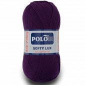 Polosu Softy Lux Bebe El Örgü İpi 429 Koyu Mor ( 5 Adet ) - 1
