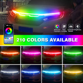App Kontrollü Kaput Ledi Animasyonlu RGB Kayar Led - Sinyal Modüllü 150cm - 2