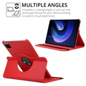 Gpack Xiaomi Mi Pad 6 Kılıf Kapaklı Standlı 360 Dönebilen Koruma dn22  Nano  Kalem - 4