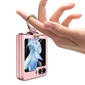 Gpack Samsung Galaxy Z Flip 5 Kılıf Kıpta Yüzüklü Lens Korumalı Kapak thumbnail 4