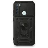 Smcase Xiaomi Redmi Note 8 Kılıf Kamera Korumalı Yüzüklü Tank Pars SilikonNano Ekran Koruyucu - 1