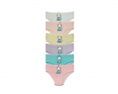 6lı Baskılı Pamuklu Kız Çocuk Külot thumbnail 1