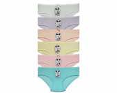 6lı Baskılı Pamuklu Kız Çocuk Külot thumbnail 1