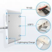 İpad İphone To Tf,Sd Hafıza Kart Usb 3 Kamera Adaptörü Flash Bellek Okuyucu İphone 7,8,X,11,12,13 - 4